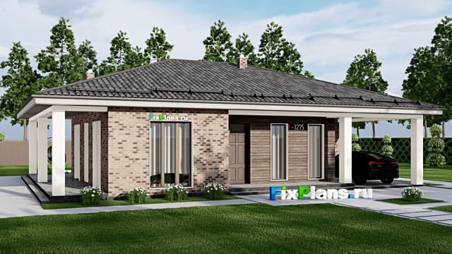 Одноэтажный дом F-3275