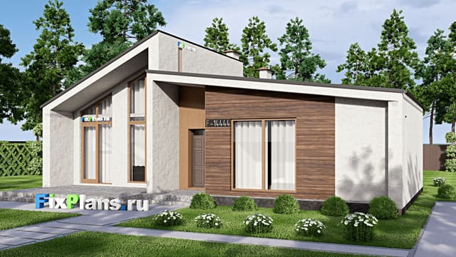 Одноэтажный дом F-14444