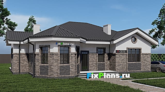 Одноэтажный дом F - 0836